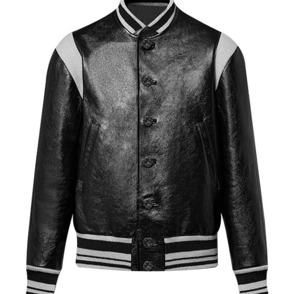 Men’s Fashion Black Motorcycle Real Leather Jacket