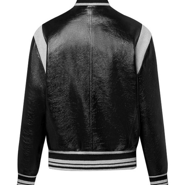 Men’s Fashion Black Motorcycle Real Leather Jacket