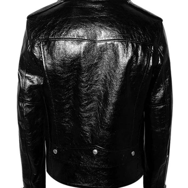 Mens Saint Laurent Classic Black Biker Leather Jacket