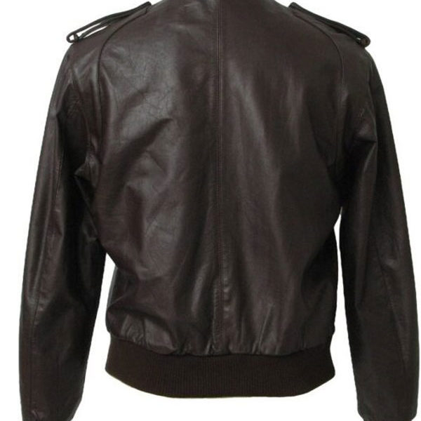 1980’s Members Only Black Real Leather Jacket