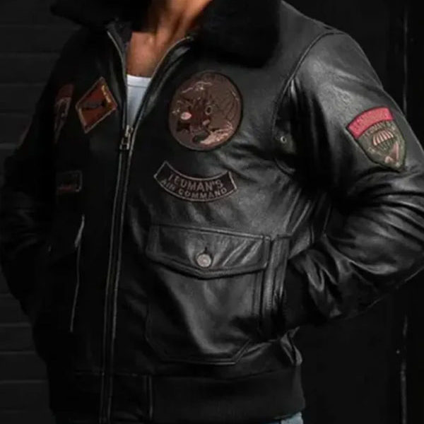 Air Force G1 Paratrooper Full Grain Black Flighter Jacket
