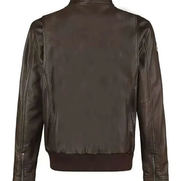 Airborne Call Of Duty Brown Real Leather Jacket
