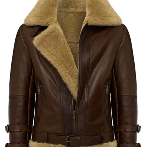 Aviator RAF SF Douglas Brown Leather Shearling Jacket