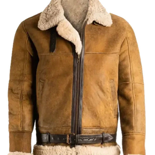 Aviator SF Jay Brown Genuine Leather Jacket