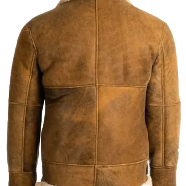 Aviator SF Jay Brown Genuine Leather Jacket