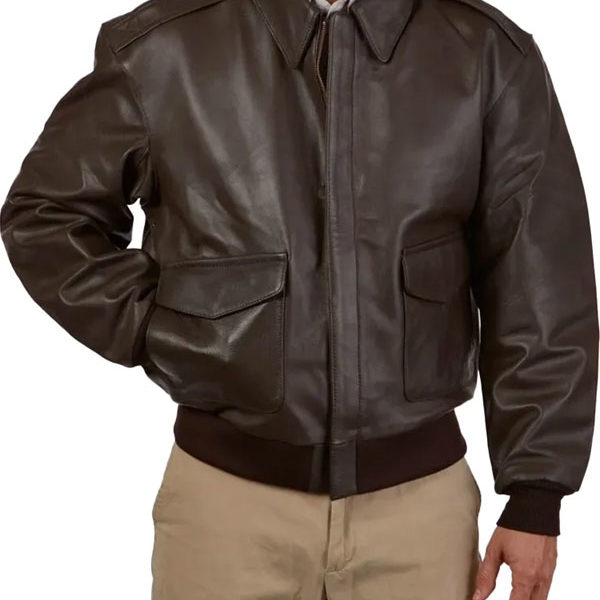 Distressed Aviator A2 Cockpit Brown Real Leather Jacket