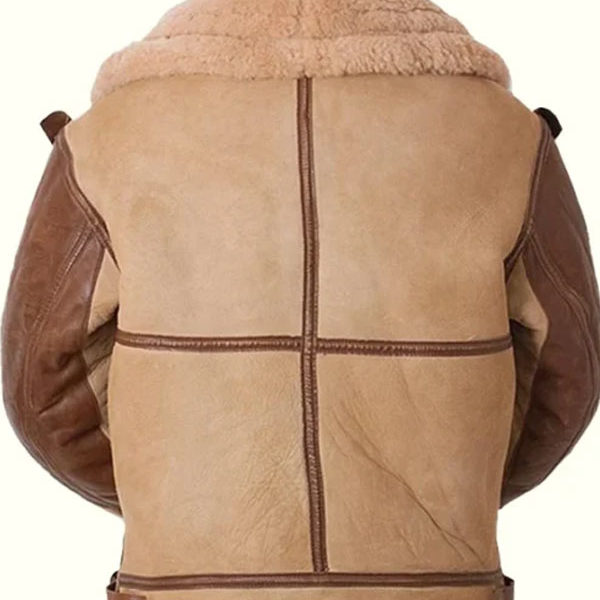 Flying SF Watson Tan Light Brown Shearling Leather Jacket