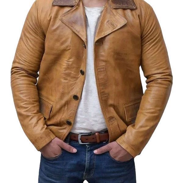 Men's Arthur RDR Classic Brown Premium Leather Coat