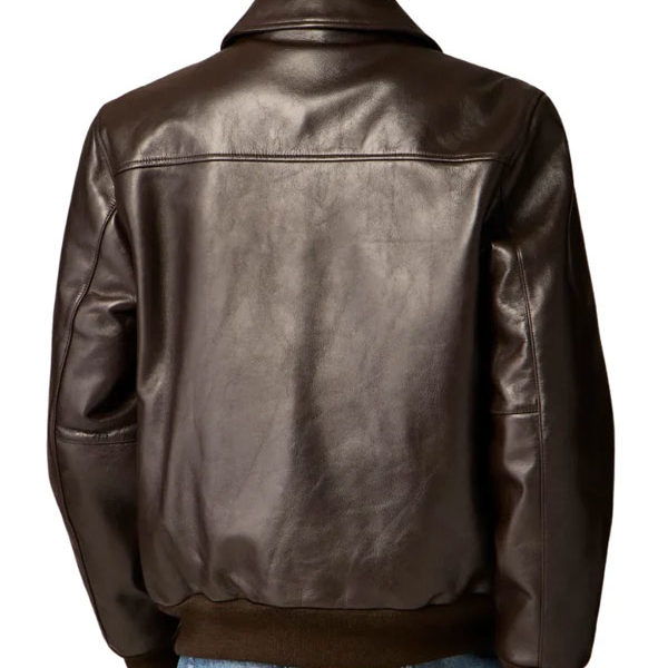 Men's Aviator A2 Vintage Brown Real Leather Bomber Jacket