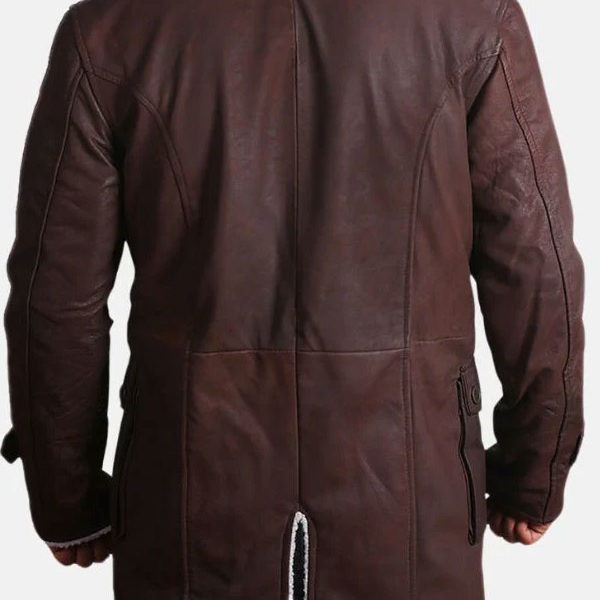 Men's Bane Shearling Brown Premium Leather Coat