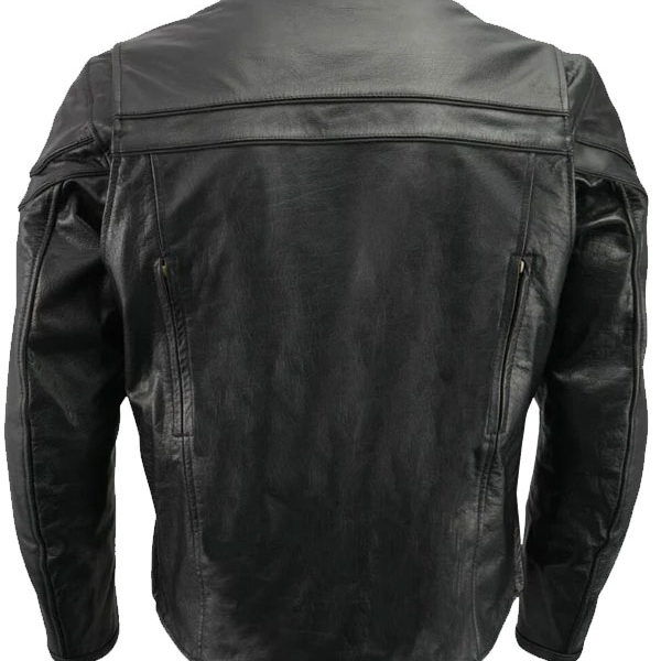 Men's Black Motorcycle Premium Leather Jacket