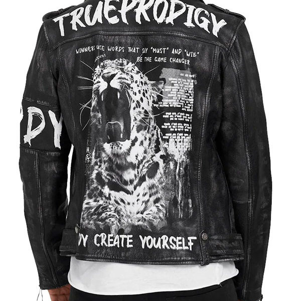 Men's Rugged Matte Black Biker Premium Leather Jacket