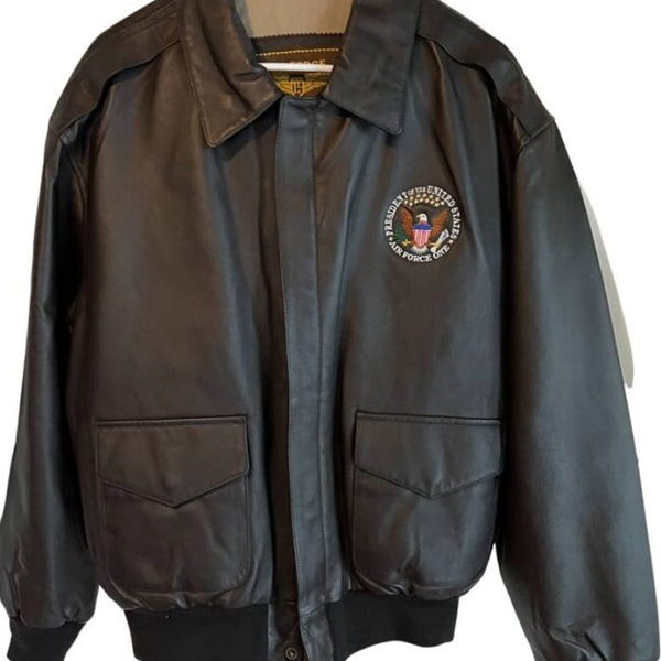 One Af-1 Air Force Black Fighter Leather Jacket
