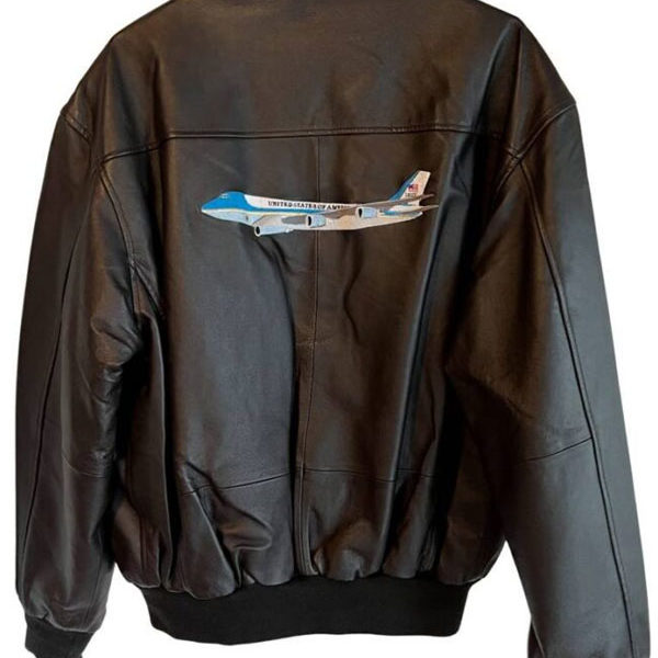 One Af-1 Air Force Black Fighter Leather Jacket
