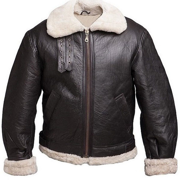 SF Aviator Jackson Coffee Brown Shearling Leather Jacket