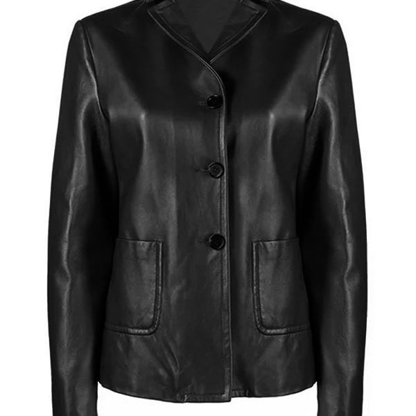 Women’s Black Suede Leather Shirt Style Jacket