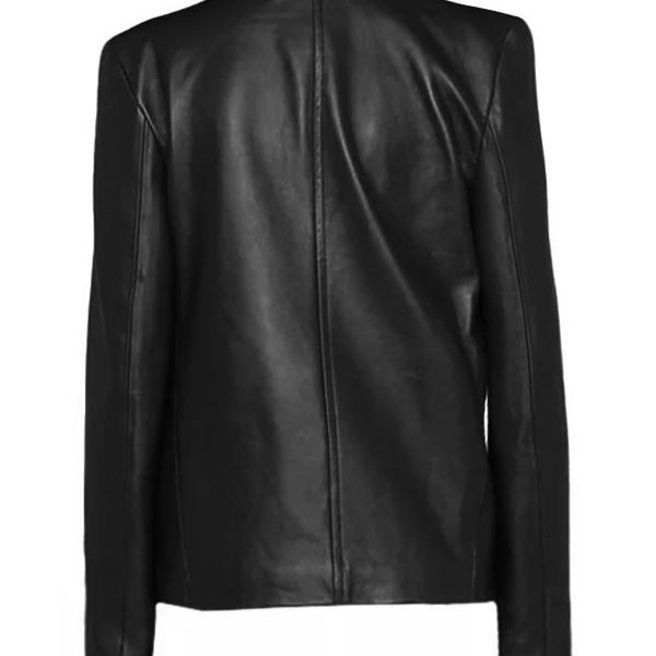 Women’s Black Suede Leather Shirt Style Jacket
